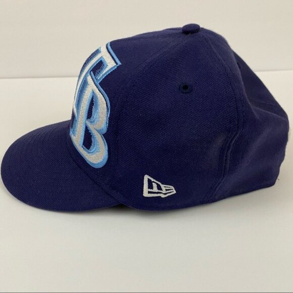 New Era 59Fifty MLB Tampa Bay Rays Genuine Merchandise Baseball Cap Hat Blue - Picture 4 of 10